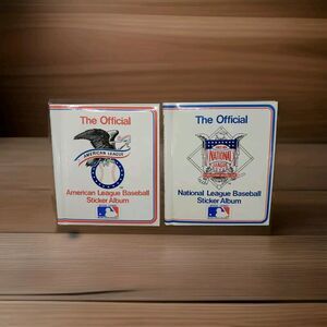 American & National League Baseball Sticker Albums MLB Vintage 1983 Imperial Toy